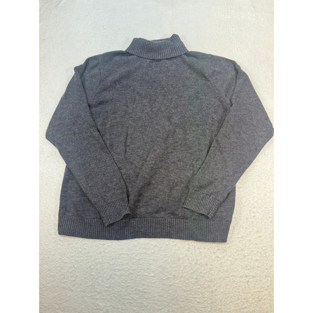 Old Navy Mens XXXL Charcoal Gray Heather Turtleneck Raglan Knit Sweater